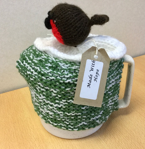 Christmas Knitted Robin Tea Cosy