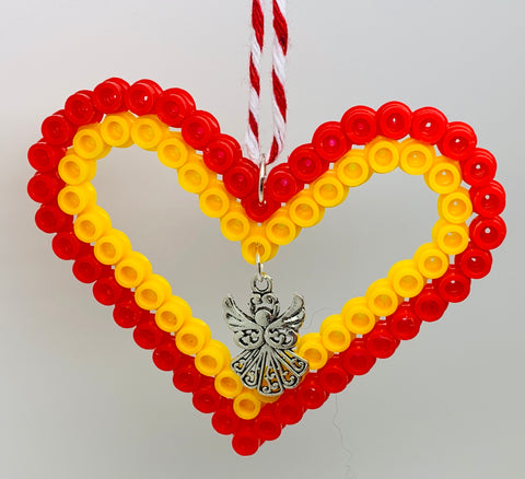 Hama Bead Angel Charm Decoration